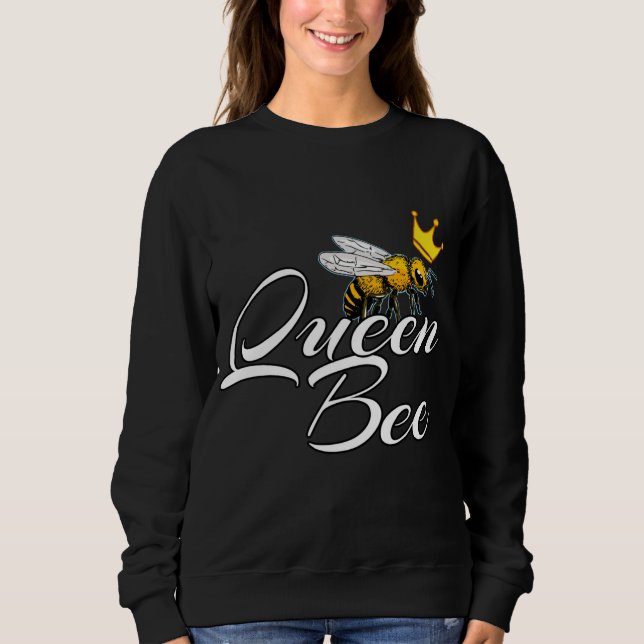 Sweatshirt Queen Bee | Cadeau Pour Femmes | Cadeaux de gardie (Devant)