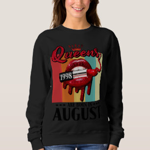 Sweatshirt Queen Est Né En Août Lips Girls Né En Août