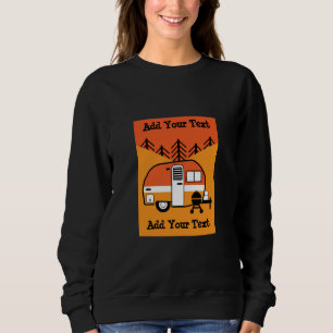 Sweatshirt Queen of the Camper - Drôle Camping RV