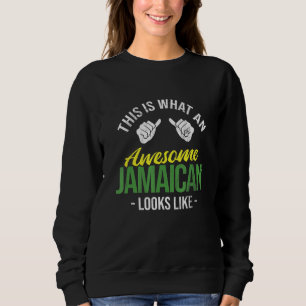Sweatshirt Quel Superbe Jamaïcain Ressent Rasta Drapeau Regga
