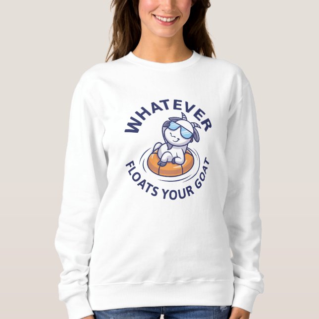 Sweatshirt Quelle que soit la chèvre (Devant)