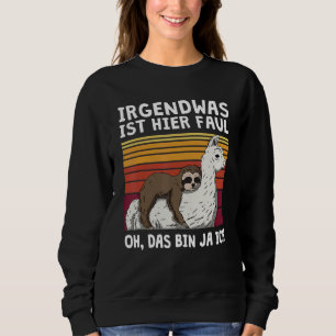 Sweatshirt Quelque Chose Ici Faul Das Bin Ich Slotier Alpaca