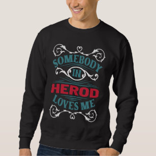 Sweatshirt Quelqu'un à Hérod m'aime Illinois Villes américain