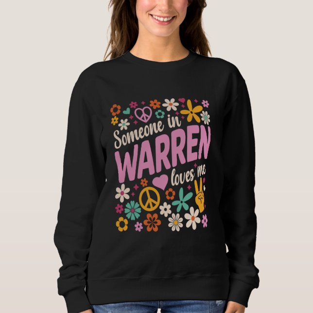 Sweatshirt Quelqu'Un À Warren M'Aime (Devant)