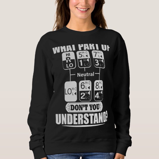 Sweatshirt Qu'est-ce qui fait partie de Don't You Under Stand (Devant)
