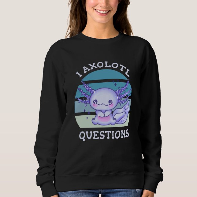 Sweatshirt Questions axolotales (Devant)