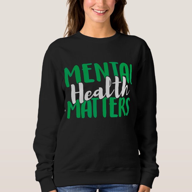Sweatshirt Questions de santé mentale (Devant)