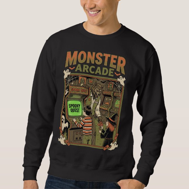 Sweatshirt Quête effrayante de l'Arcade des Monstres (Devant)