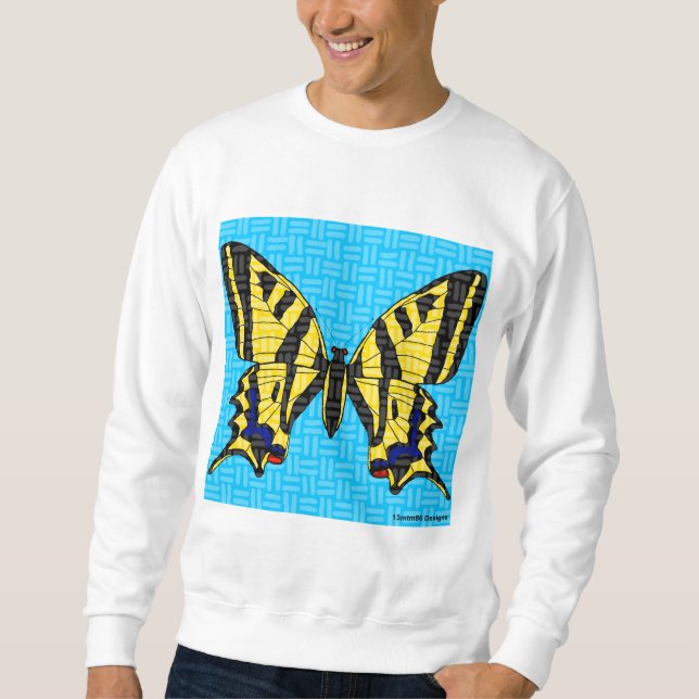 Sweatshirt Queue d'hirondelle (blanc) - Sweat-shirt pour homm (Devant)