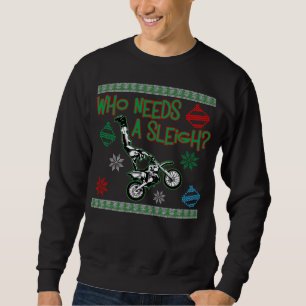 Sweatshirt Qui a besoin d'un chandail de Noël de course de