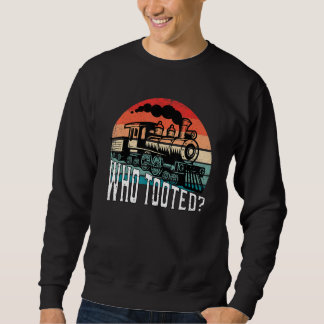 Sweatshirt Qui a péter Drôle Cadeau Rétro Amoureux de Train M