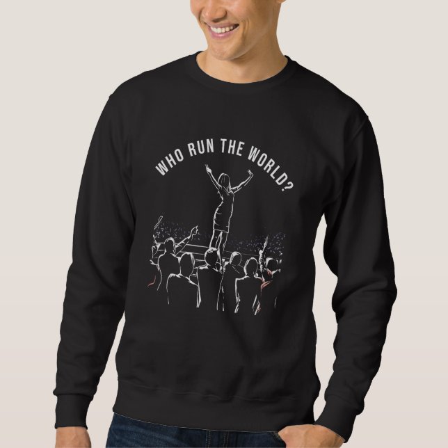 Sweatshirt Qui Dirige Les Filles Du Monde - Les Femmes Rétro  (Devant)
