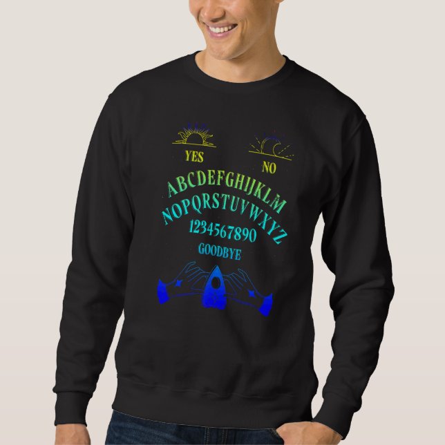 Sweatshirt Quija Board Wiccan Gothic Witch Paranormal Witchcr (Devant)
