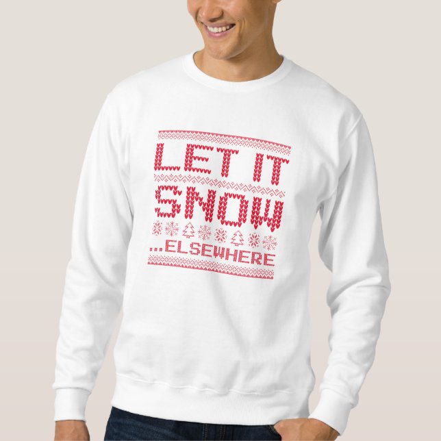 Sweatshirt Qu'Il Neige... Ailleurs. (Devant)