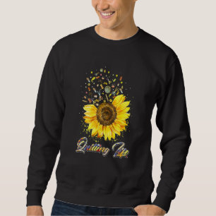 Sweatshirt Quilter la vie amour Sun Flower