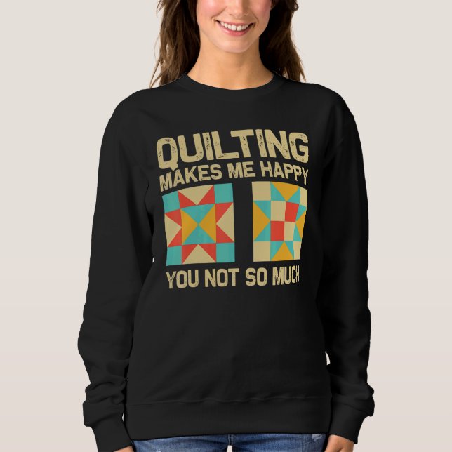 Sweatshirt Quilting For Sewing Enthusiast Men Women Quilt 1 (Devant)