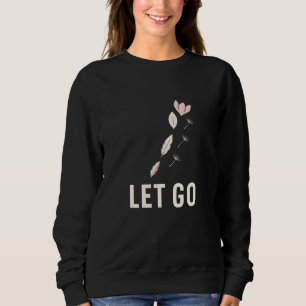 Sweatshirt Quote de calme floral minimal