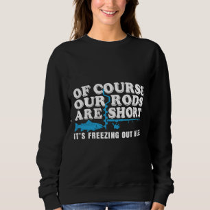 Sweatshirt Quote de pêche de la baguette de la souris est cou