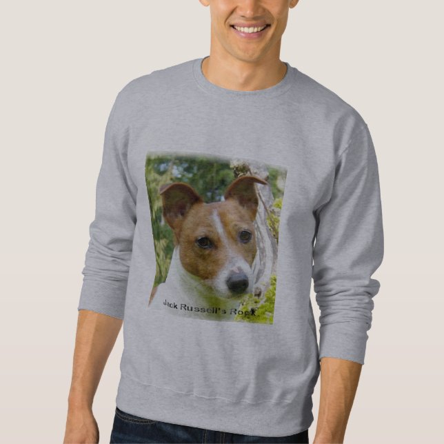Sweatshirt R et roche de R Jack Russells (Devant)