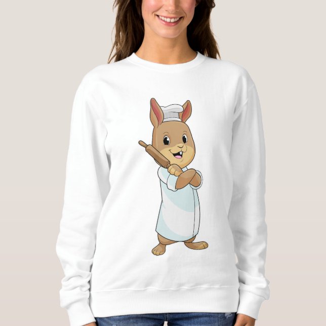 Sweatshirt Rabbit comme boulon avec broche (Devant)