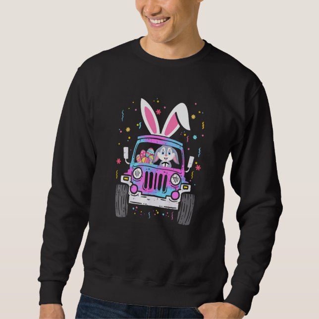 Sweatshirt Rabbit de Pâques équitation Monster Camion Garçons (Devant)