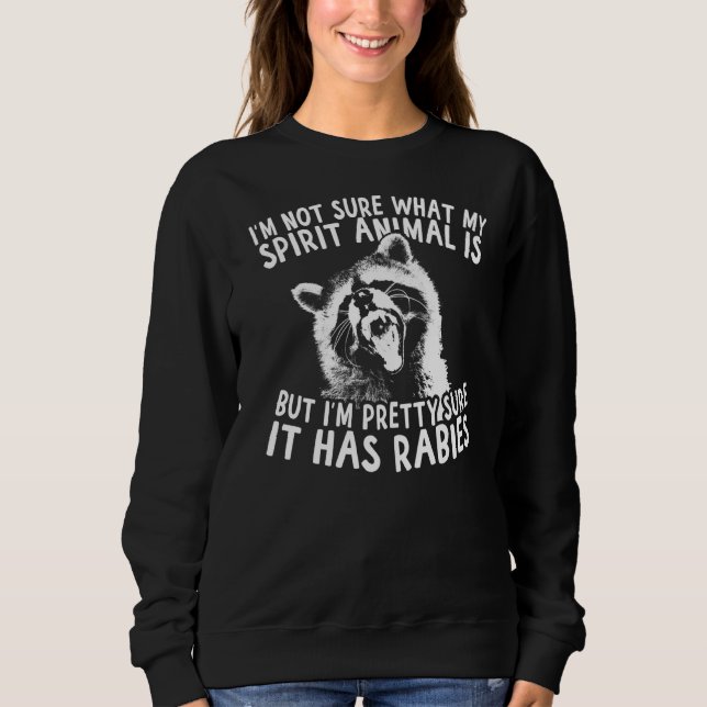 Sweatshirt Raccoon Spirit Animal (Devant)