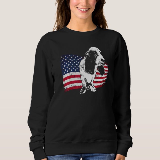 Sweatshirt Race de chien Basset Hound  1 (Devant)