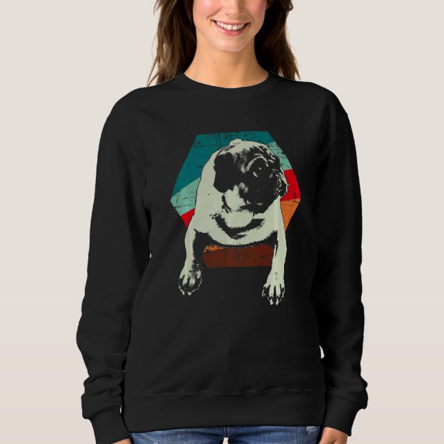 Sweatshirt Race de chien Pug Mops Carlin  22 (Devant)