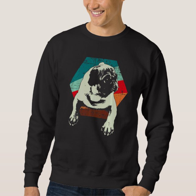 Sweatshirt Race de chien Pug Mops Carlin  22 (Devant)