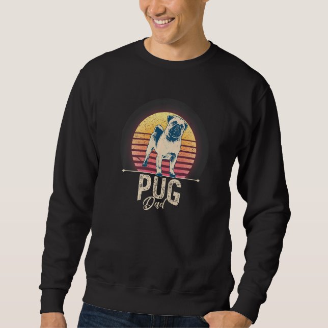 Sweatshirt Race de chien Pug Mops Carlin  28 (Devant)