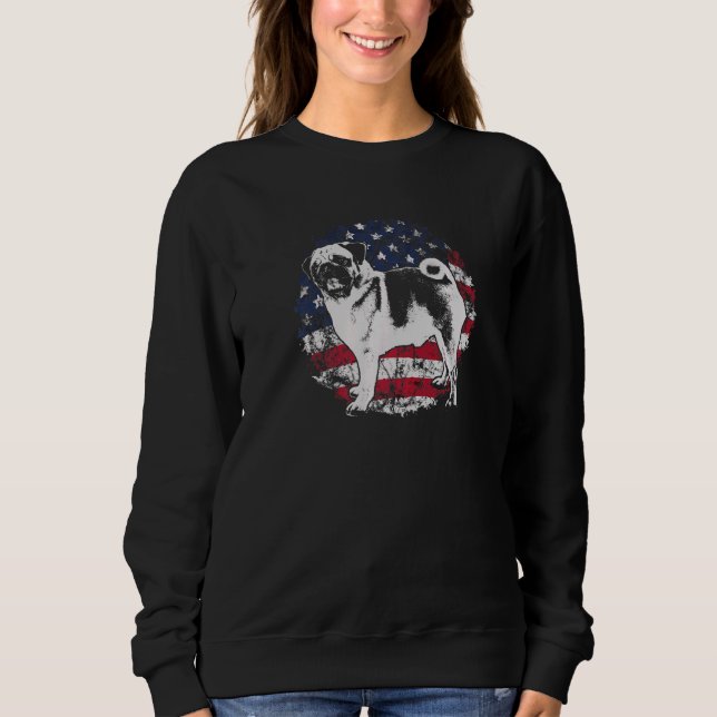 Sweatshirt Race de chien Pug Mops Carlin  32 (Devant)