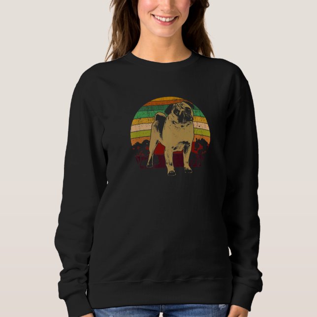 Sweatshirt Race de chien Pug Mops Carlin  43 (Devant)