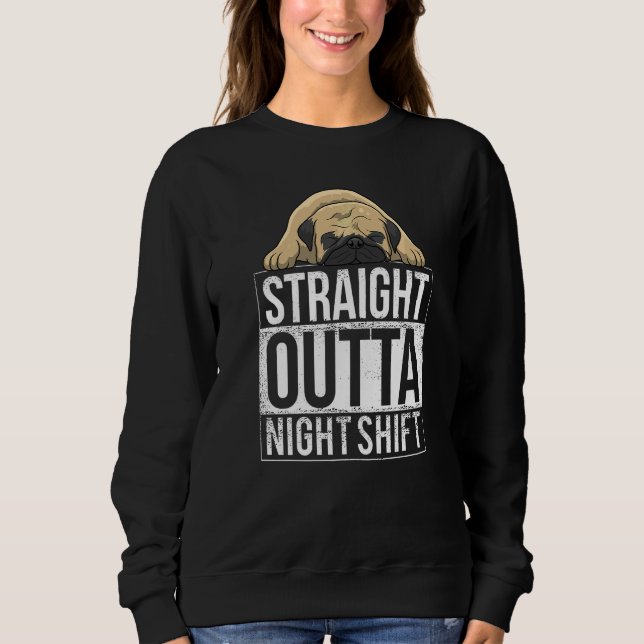 Sweatshirt Race de chien Pug Mops Carlin  54 (Devant)