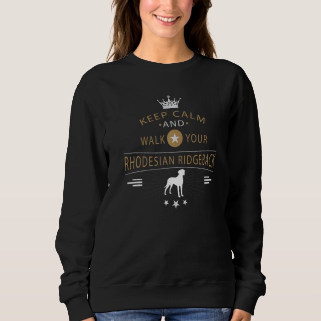 Sweatshirt Race de chien Rhodesian Ridgeback  8 (Devant)