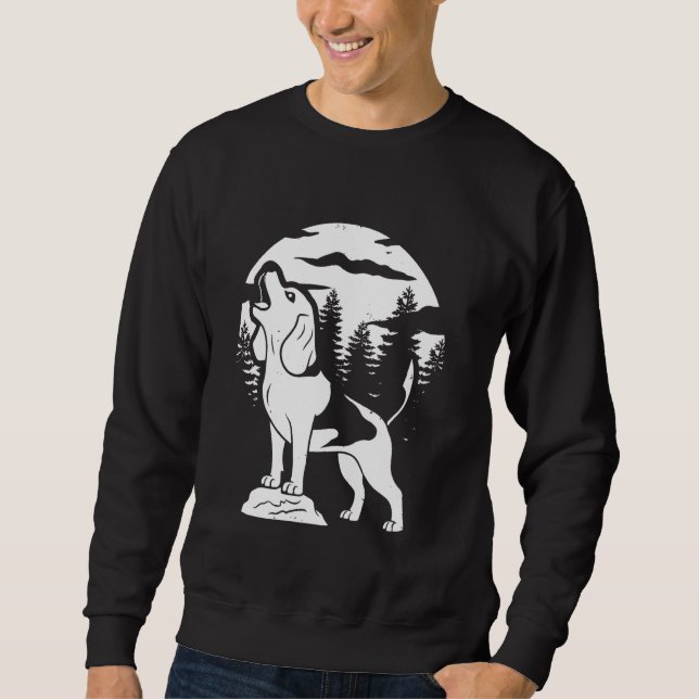 Sweatshirt race de chiens beagles - animal de compagnie Moon  (Devant)