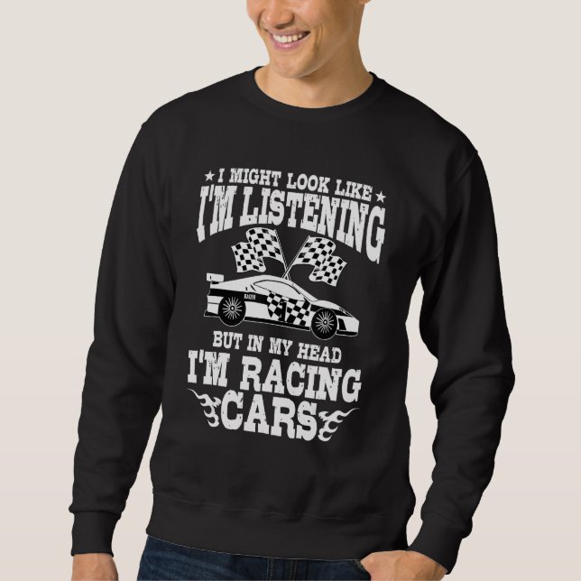 Sweatshirt Racer Course Voitures Rapide Piste Course Racers (Devant)