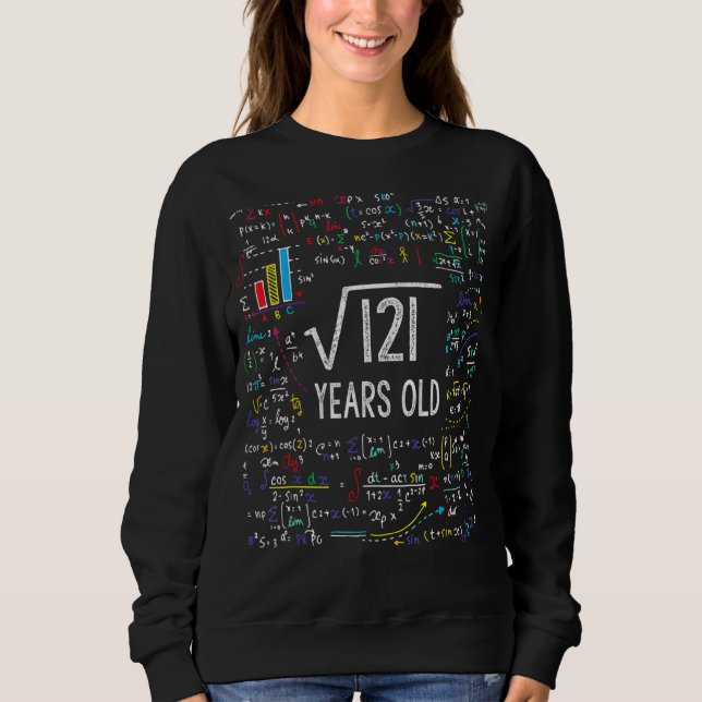 Sweatshirt Racine carré De 121 11E Anniversaire 11 Anniversai (Devant)