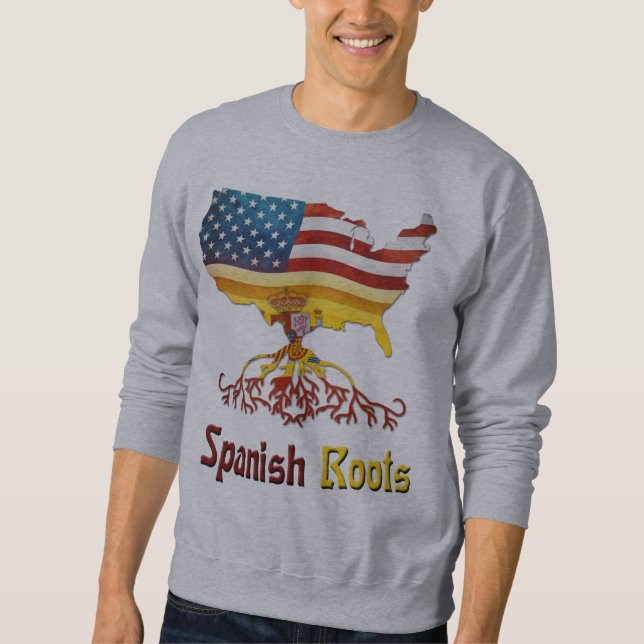 Sweatshirt Racines espagnoles américaines (Devant)