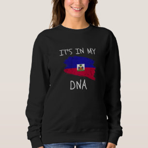 Sweatshirt Racines Haïtiennes C'est dans mon ADN Patriotique