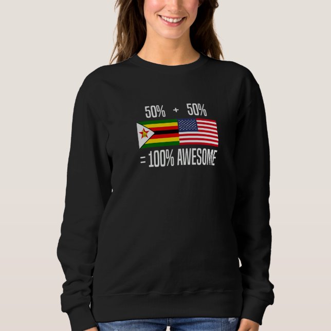Sweatshirt Racines zimbabwéennes Zimbabwe Américain zimbabwée (Devant)
