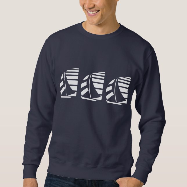 Sweatshirt Racing Bateaux à voile Bateau à bateau T-shirt (Devant)