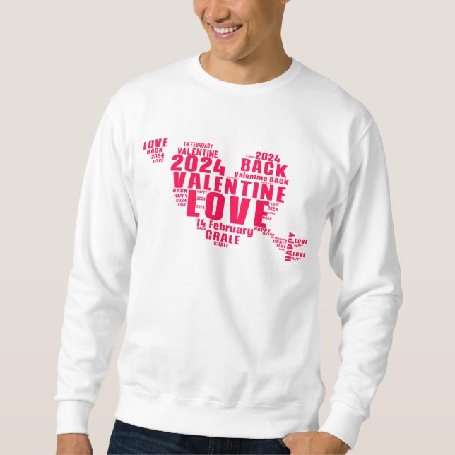 Sweatshirt Rad Love t-shirt idées design pour la Saint-Valent (Devant)