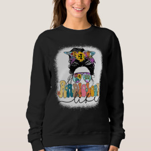 Sweatshirt Radiologie Vie Chignon Débraillé Femmes Radiologue