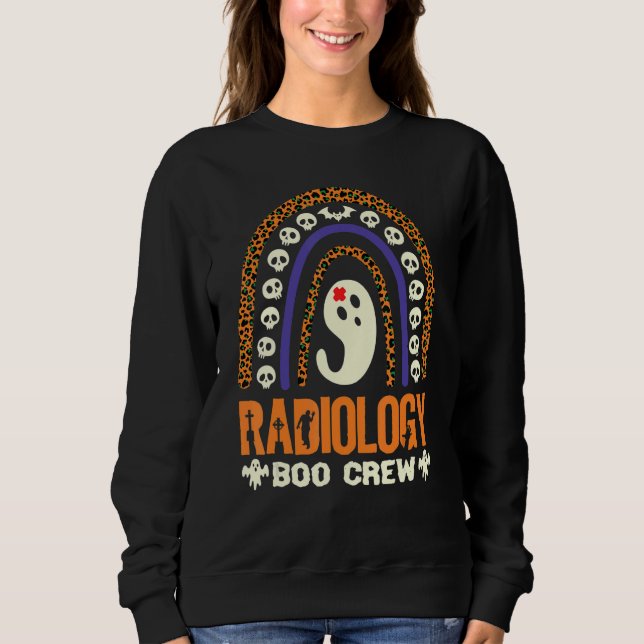 Sweatshirt Radiology Boo Crew Nurse Halloween Nurses Cute Gho (Devant)