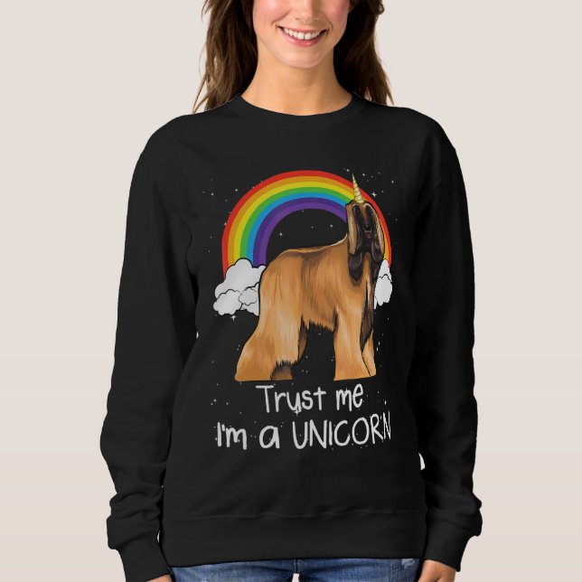 Sweatshirt Rainbow Afghan Hound Faites-moi confiance m'a Unic (Devant)