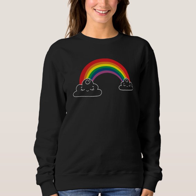 Sweatshirt Rainbow  Beautiful Colours (Devant)