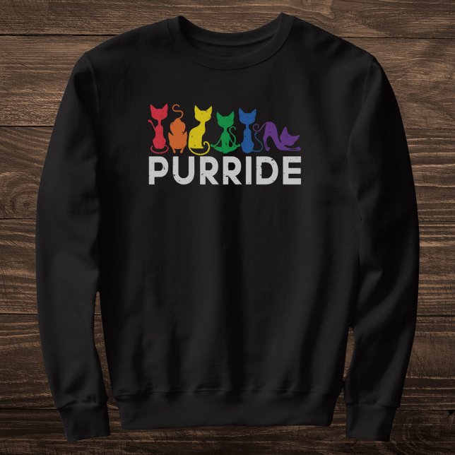 Sweatshirt Rainbow Cats Purride LGBTQ Pride (Créateur téléchargé)
