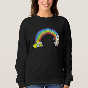 Sweatshirt Rainbow Exotic Shorthair Chat de style rétro