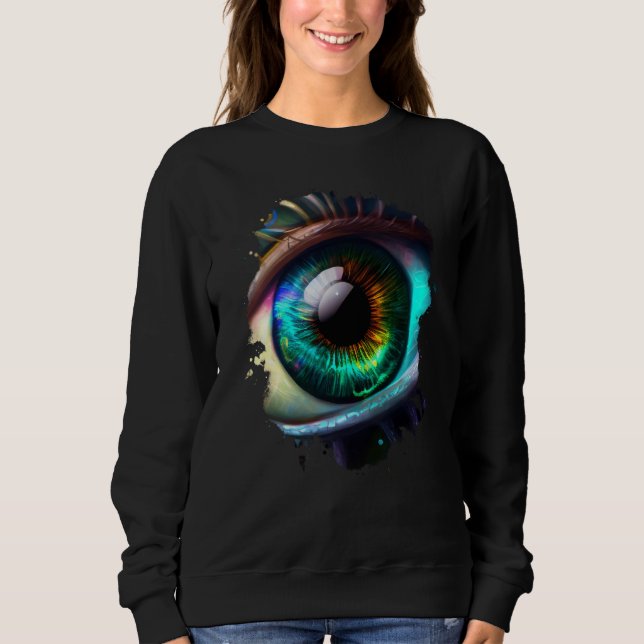 Sweatshirt Rainbow eye the beauty in the dark (Devant)
