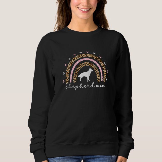 Sweatshirt Rainbow German Shepherd Mom For Women Shepherd GSP (Devant)